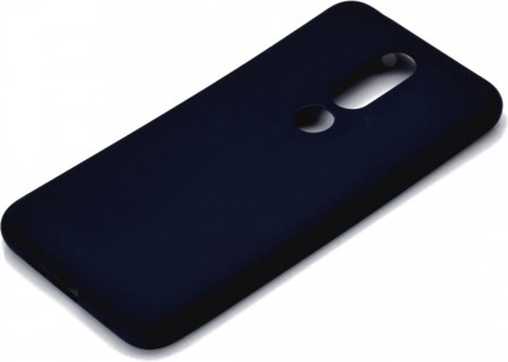 Nokia 6.1 Plus Hoesjes – Siliconen Backcover – Inclusief 3x Screenprotector Gehard Glas – Anti-kras – Zwart-Ilumina Benelux