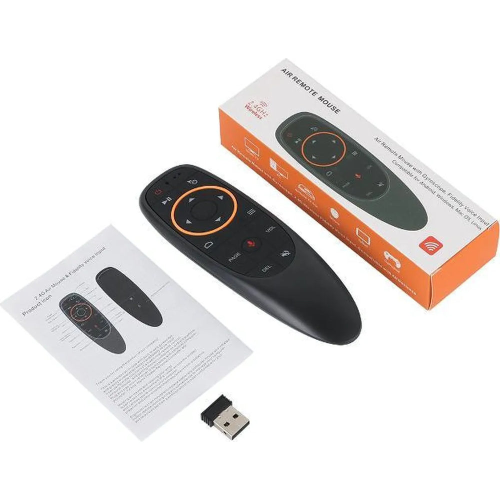Air Mouse Draadloze Afstandsbediening – 2.4GHz – Stemfunctie – Infrarood Leerfunctie – Voor Android TV, Smart TV & TV Box