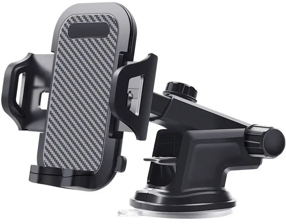 Telefoonhouder auto – Zuignap voor dashboard en raam – Universeel verstelbaar – 360° draaibaar – Zwart-Ilumina Benelux