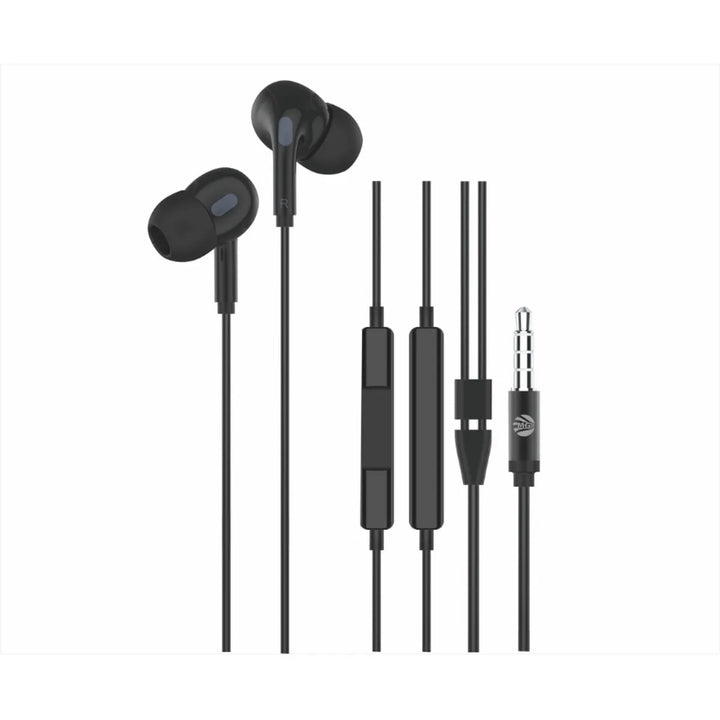 Bedrade Oordopjes – 3.5mm Jack – Heavy Bass – Zwart-Ilumina Benelux