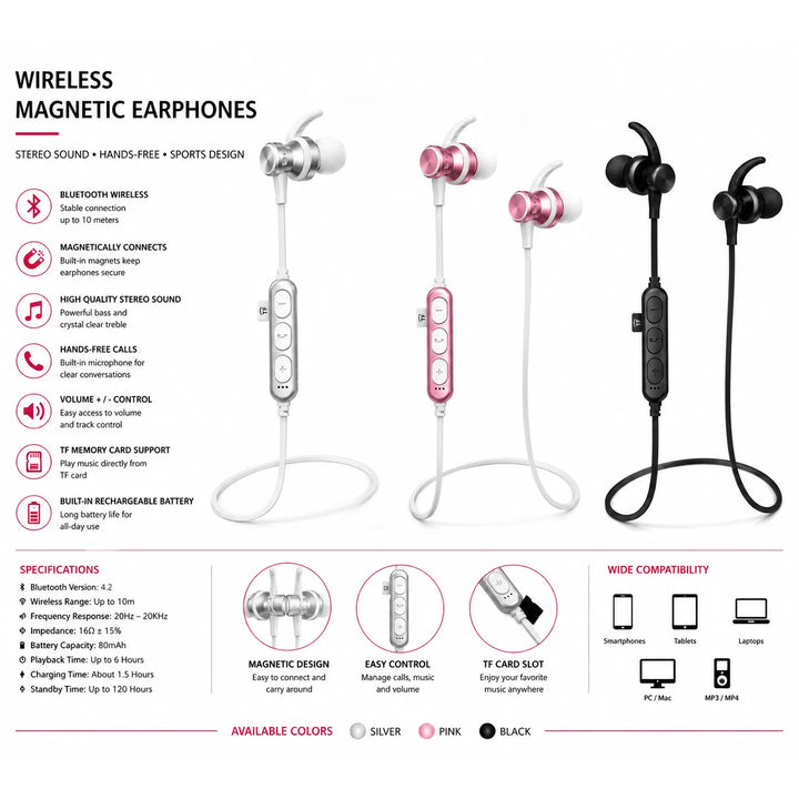 Mingge MS-T4 Draadloze Bluetooth Oordopjes – Sport Bluetooth Headset – Zwart-Ilumina Benelux