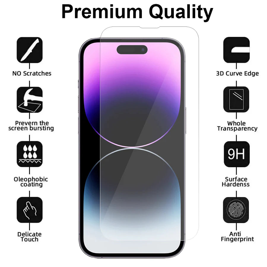 iPhone 14 Pro Screenprotector Gehard 9H – Anti-kras – 1-Pack-Ilumina Benelux