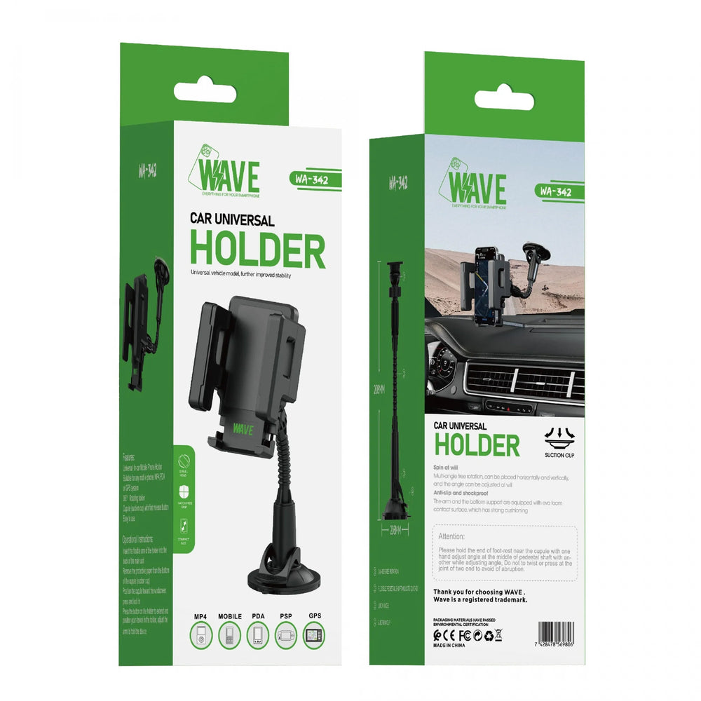 Telefoonhouder Auto met Zuignap – Universele Smartphone Houder Dashboard & Voorruit – 360° Draaibaar – Verstelbare Arm – Geschikt voor iPhone, Samsung & Android