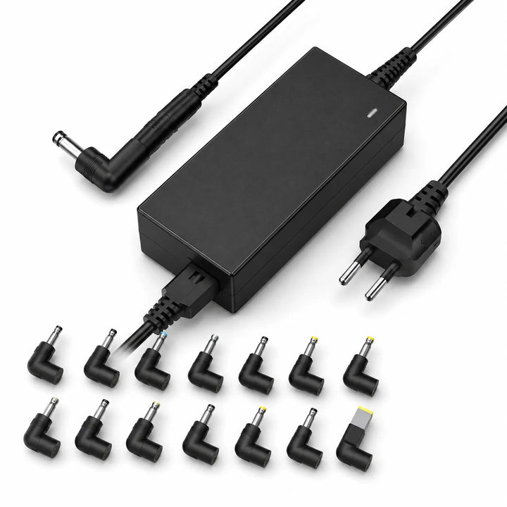 90W Universele Laptop Oplader – 12 Verwisselbare Connectoren – Geschikt voor HP, Dell, Lenovo, Acer, Asus, Toshiba en meer-Ilumina Benelux