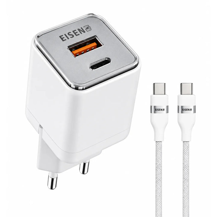 25W Snellader USB-C PD + USB-A Oplader met USB-C Kabel-Ilumina Benelux