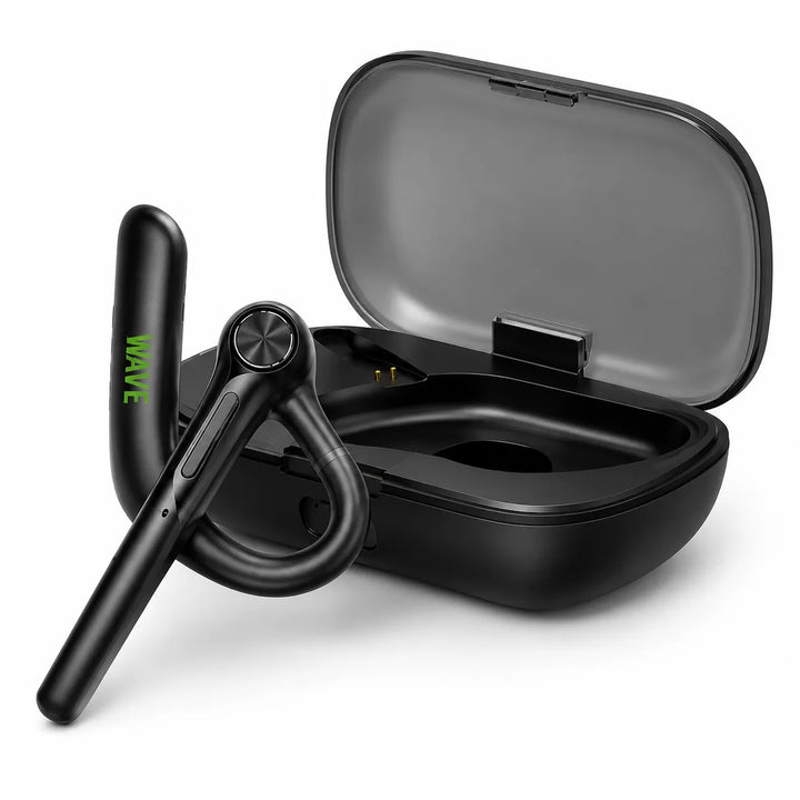 Bluetooth 5.4 Headset met Oplaadcase – Draadloze Mono Oortelefoon met Dubbele Ruisonderdrukking-Ilumina Benelux