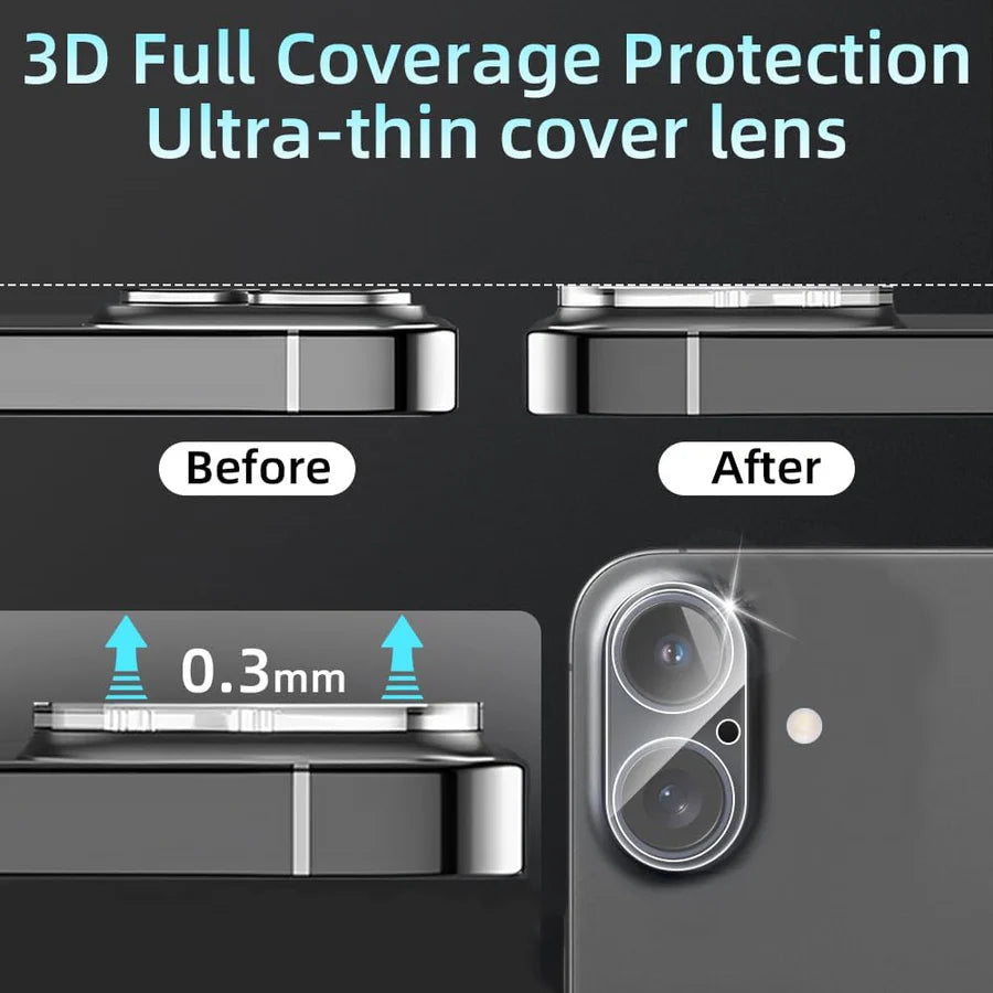 Camera Lens Protector – iPhone 16 – 9H Gehard Glas – Anti-kras – Tempered Glas – 1-Pack-Ilumina Benelux