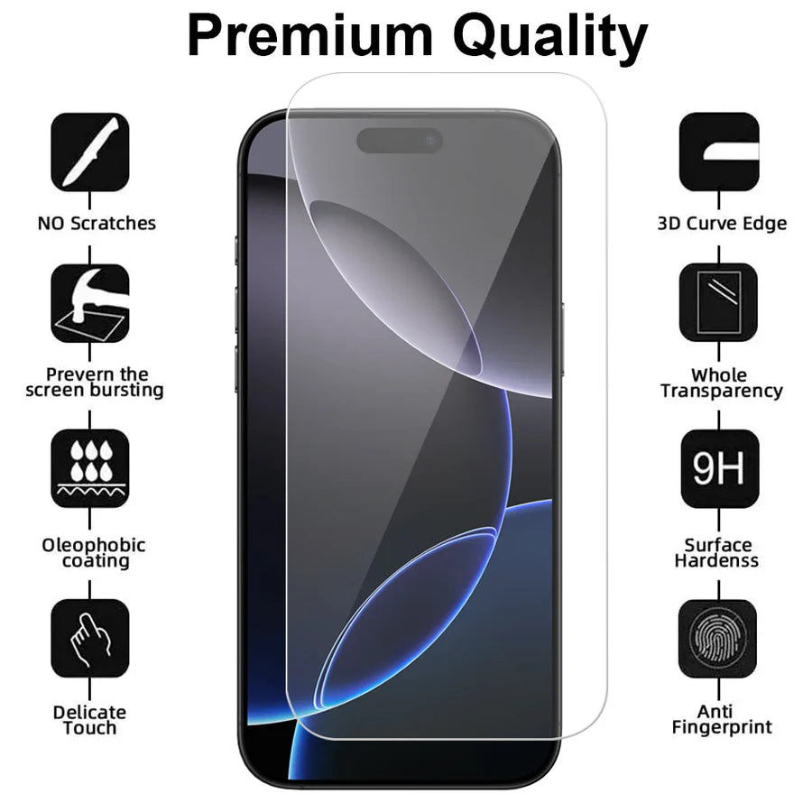 iPhone 16 Pro Max Screenprotector Gehard 9H – Anti-kras – 1-Pack-Ilumina Benelux