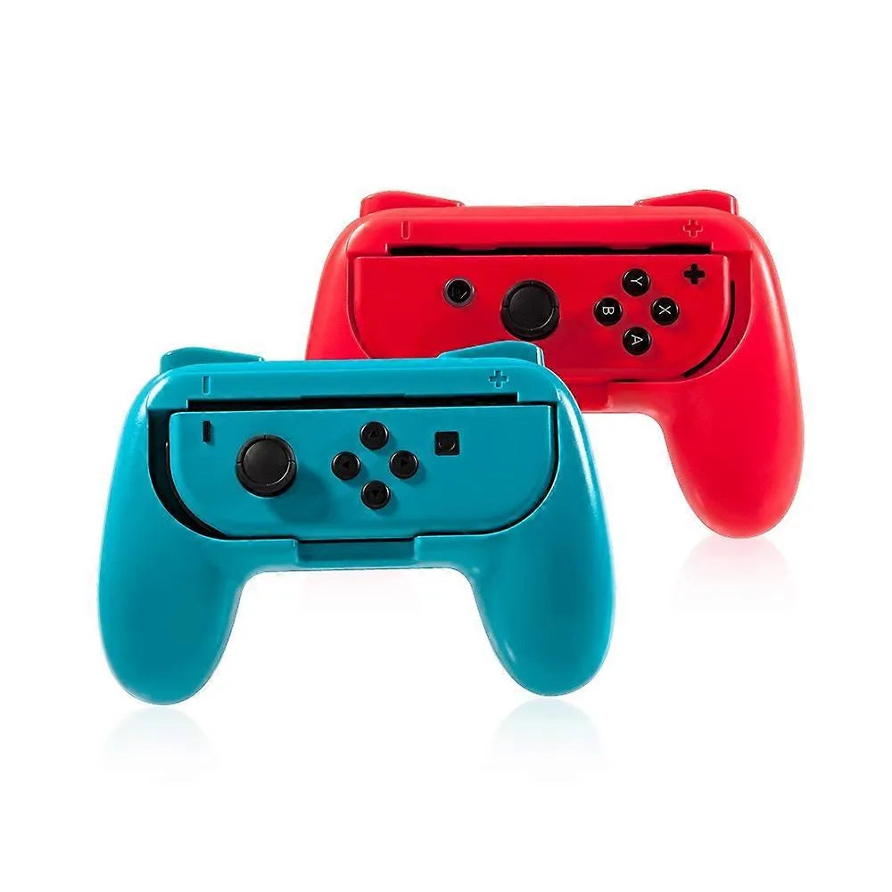 Controller Grip Set Geschikt voor Nintendo Switch Joy-Con – 2 Stuks – Rood & Blauw – Ergonomische Handgrepen – TNS-851B-Ilumina Benelux