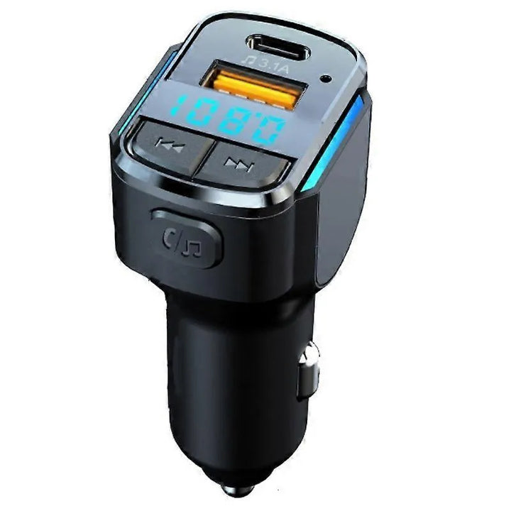 Bluetooth FM Transmitter Auto - Bluetooth 5.0 - USB-C PD 18W Snellader - MP3 Speler - Handsfree Bellen - USB Stick Ondersteuning - Geschikt voor iPhone & Android-Ilumina Benelux