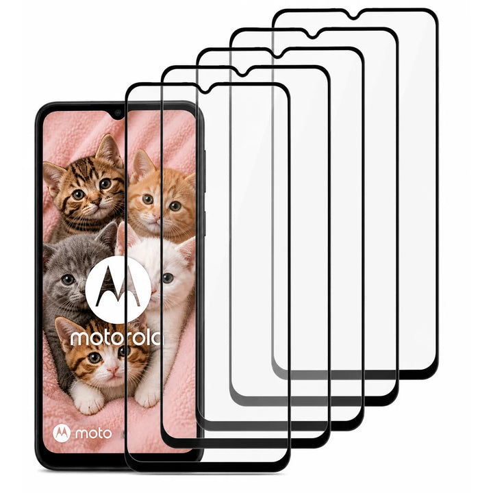 Motorola Moto G10/G20/G30 Screenprotector Full Cover Glas – 5-Pack-Ilumina Benelux