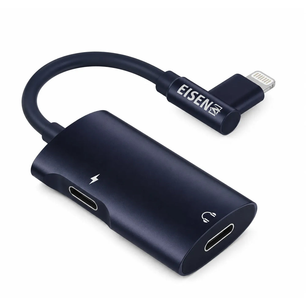Audio Splitter Adapter 2-in-1 Geschikt voor iPhone - Lightning naar Audio + Opladen - Lightning Splitter - Hoofdtelefoon Adapter - Opladen & Muziek Tegelijk-Ilumina Benelux