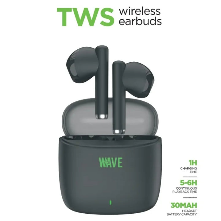 TWS Draadloze Bluetooth Oordopjes – True Wireless Earbuds met Oplaadcase, Ingebouwde Microfoon en 5-6 Uur Speeltijd – Zwart-Ilumina Benelux