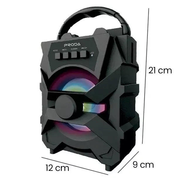 Proda Xunshen PD-S500 Bluetooth Speaker – Draadloze Portable Speaker – FM Radio – Zwart-Ilumina Benelux