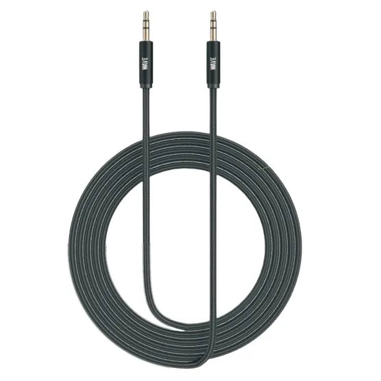 3.5mm AUX Kabel 1 Meter – Audio Kabel – Stereo Geluid – Nylon Gevlochten – Voor Autoradio, Koptelefoon, Speaker, Tablet en Smartphone – Zwart-Ilumina Benelux