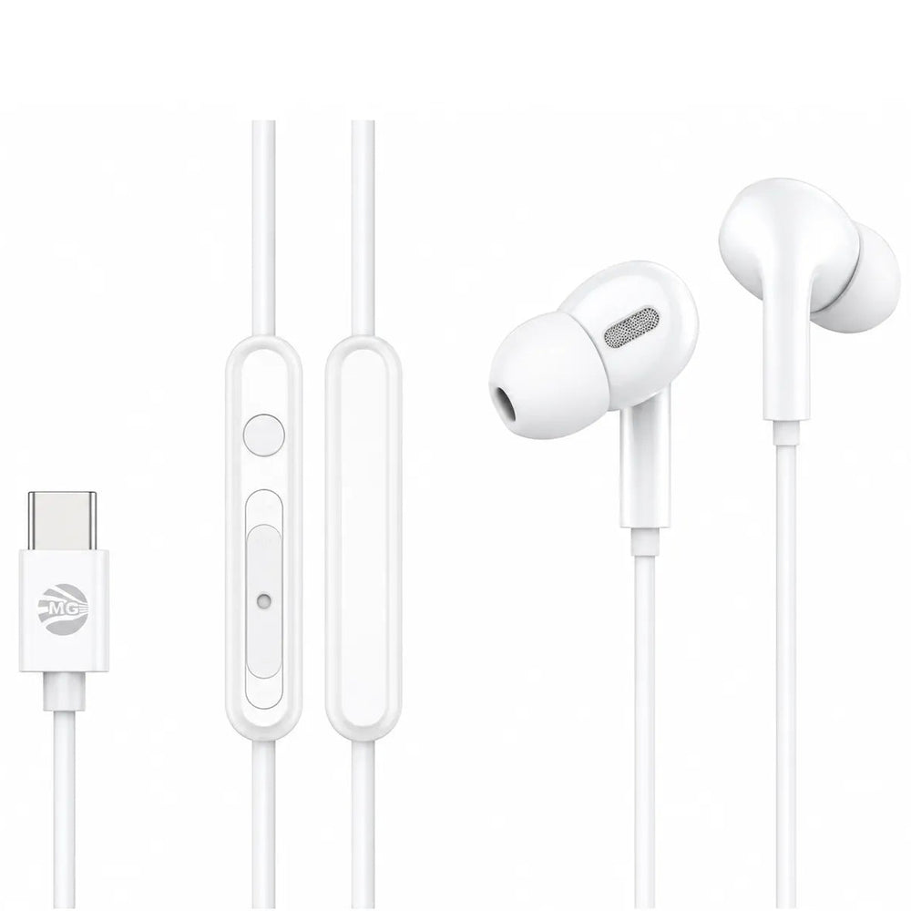 DS700 USB-C Oordopjes – In-Ear Stereo Headset met Microfoon – Wit-Ilumina Benelux