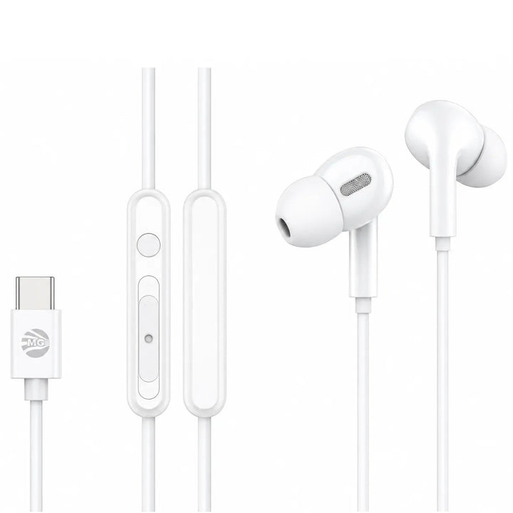 DS700 USB-C Oordopjes – In-Ear Stereo Headset met Microfoon – Wit-Ilumina Benelux