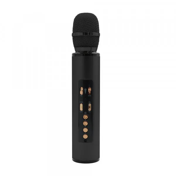Draadloze Bluetooth Karaoke Microfoon K5 – Karaoke Speaker met Bluetooth, Echo Effect & TF-Kaart Ondersteuning – Zwart-Ilumina Benelux