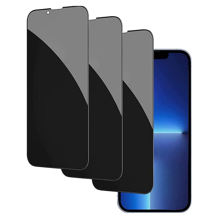 iPhone 13 – Privacy Screenprotector – 9H Gehard Glas – 3-Pack-Ilumina Benelux