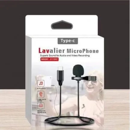 Premium Lavalier Microfoon USB-C – Draadloze Clip-On Microfoon voor Android, YouTube, TikTok, Vloggen, Podcasts & Livestreams