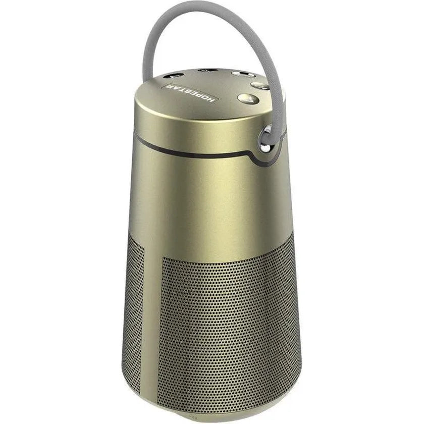 HOPESTAR H33 Premium Bluetooth Speaker – Draagbare Draadloze Speaker met FM Radio & Powerbank – Goud-Ilumina Benelux