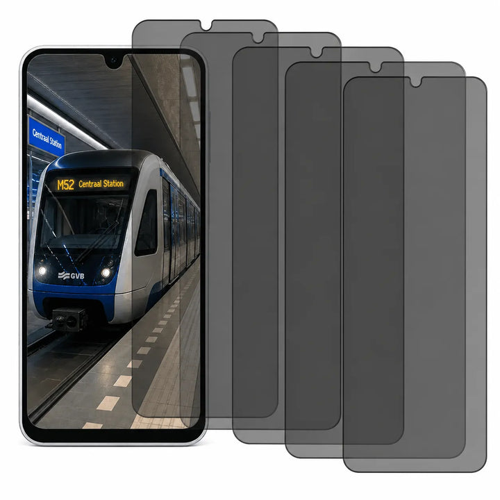 Samsung Galaxy A13 4G – Privacy Screenprotector – 9H Gehard Glas – 5-Pack-Ilumina Benelux