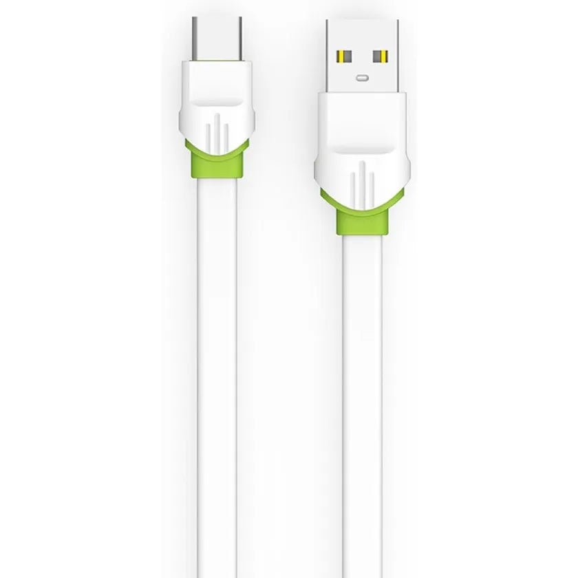 LDNIO LS34 USB-A naar USB-C Kabel – 1 Meter – 3A Fast Charging Kabel – USB 3.0 – Wit-Ilumina Benelux