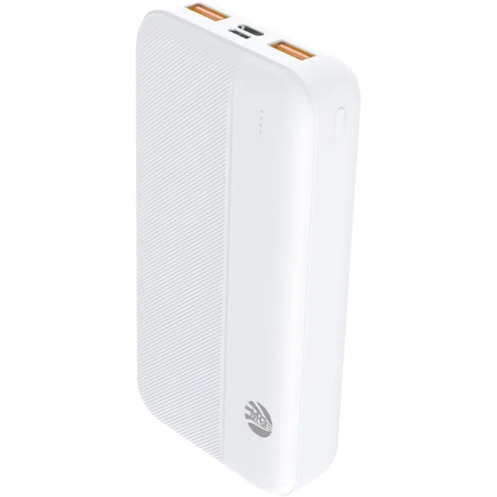 Powerbank 10000 mAh – Draagbare Externe Batterij – 2 USB Poorten – Wit-Ilumina Benelux