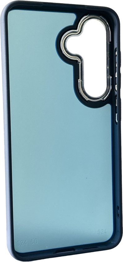 Backcover Military - Geschikt voor: Samsung Galaxy S24 -Stevige Case met Soft TPU-bumperranden - Blauw