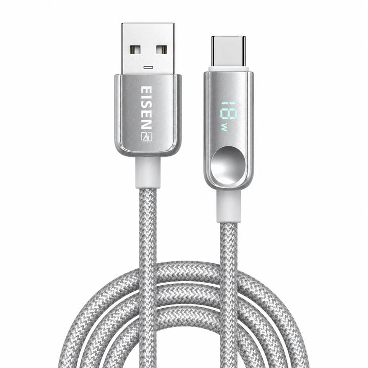 18W USB-A naar USB-C Hidden Digital Display Kabel 2 Meter-Ilumina Benelux