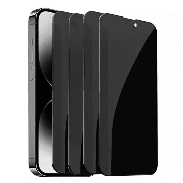 iPhone 14 – Privacy Full Cover – 9H Gehard Glas – 4-Pack-Ilumina Benelux