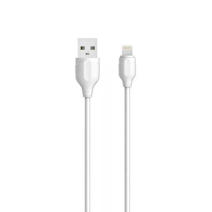 LDNIO LS372 USB-A naar Lightning Kabel – 2 Meter – High Speed Data Cable – Fast Charging – Wit-Ilumina Benelux