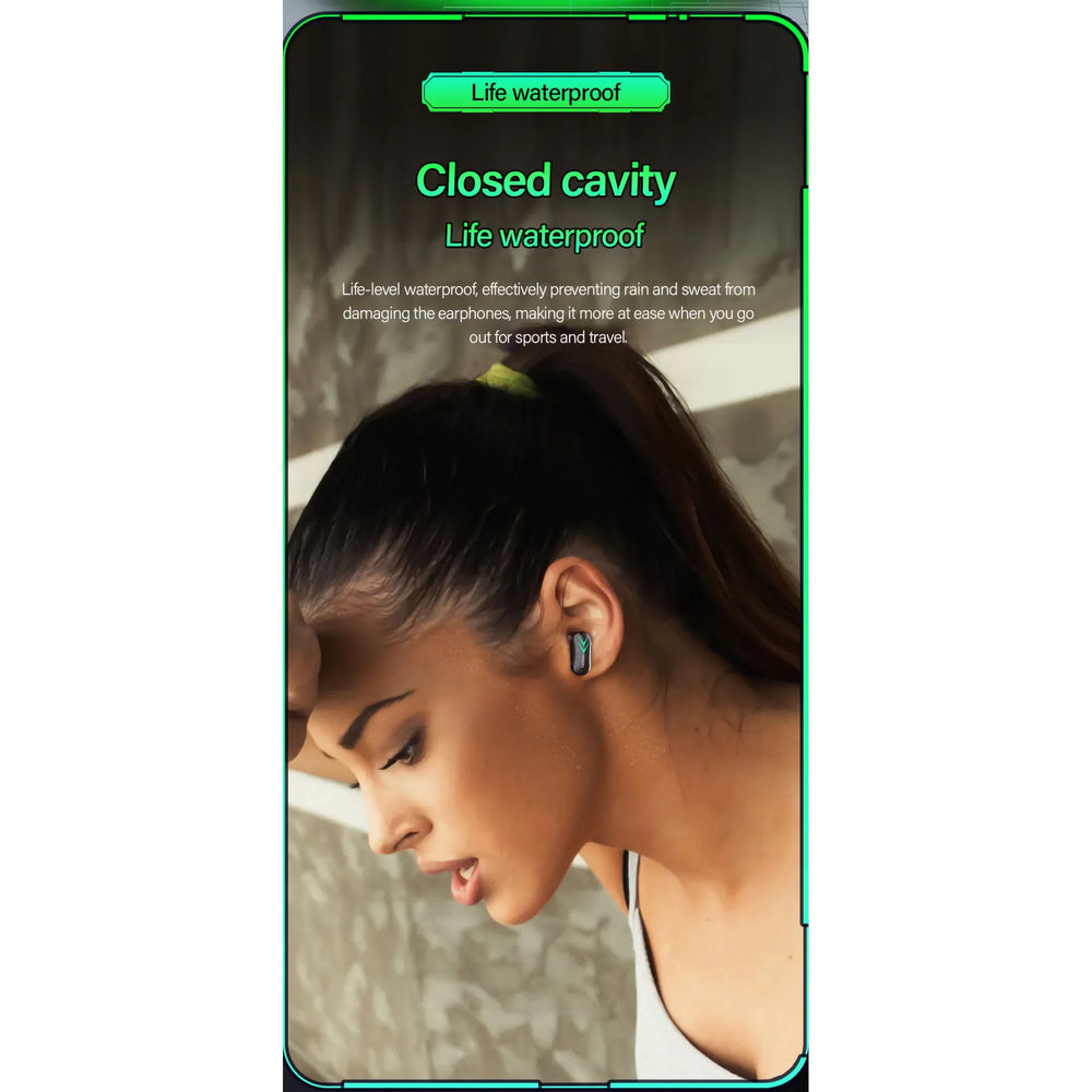 Lenovo XT82 Draadloze Bluetooth Oordopjes – Bluetooth 5.1 Headset met LED Display – Zwart-Ilumina Benelux