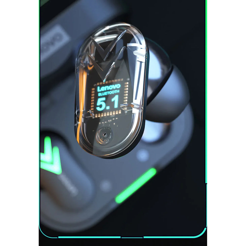 Lenovo XT82 Draadloze Bluetooth Oordopjes – Bluetooth 5.1 Headset met LED Display – Zwart-Ilumina Benelux