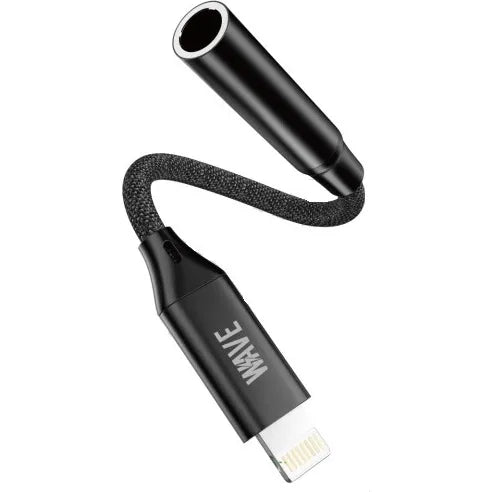 Lightning naar 3.5mm Jack Adapter – AUX Audio Adapter voor iPhone – Muziekweergave – 13 cm – Zwart-Ilumina Benelux