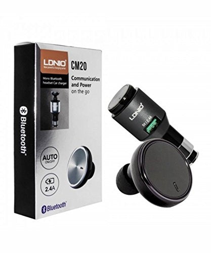Ldnio CM20 2-in-1 Bluetooth Headset en USB Autolader-Ilumina Benelux