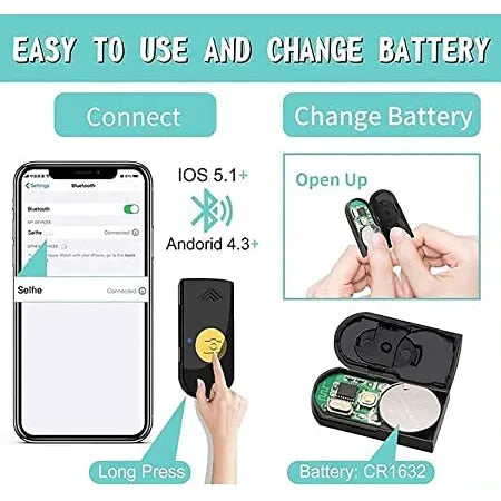 Selfie Stick met LED Verlichting en Bluetooth Afstandsbediening – Uitschuifbaar Statief 104 cm – 360° Draaibaar – Geschikt voor iPhone & Android Smartphones – Zwart