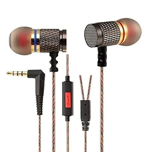Mingge Mega Bass In-Ear Oordopjes met Microfoon – 3.5mm Stereo Headset – Zwart-Ilumina Benelux