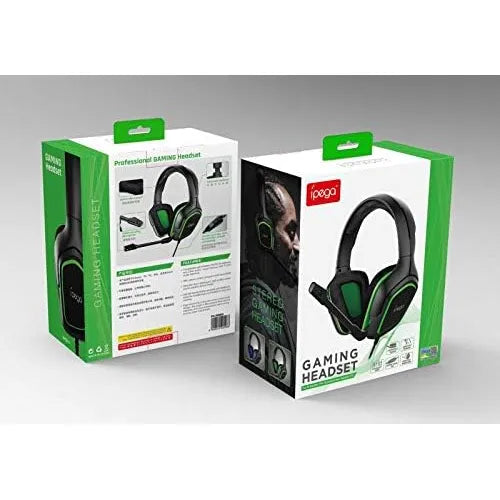 Gaming Headset voor PS5, PS4, Xbox One en PC – Bedrade Gaming Koptelefoon met Microfoon – 2 Meter Kabel – Groen
