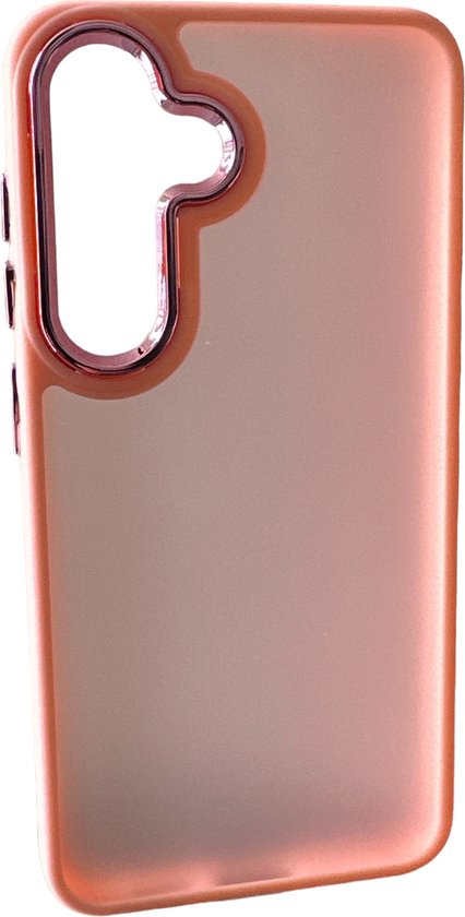 Backcover Military - Geschikt voor: Samsung Galaxy A14 -Stevige Case met Soft TPU-bumperranden - Roze