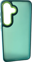 Samsung Galaxy S24 Hoesjes – Military Backcover – Soft TPU Bumper – Schokbestendig – Groen