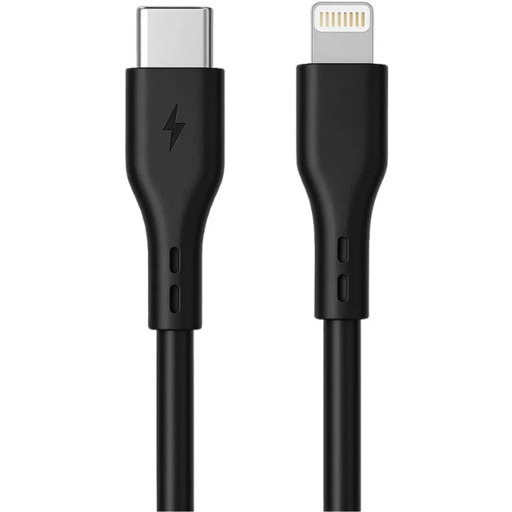 USB-C naar Lightning Kabel – 20W Snelladen – 1 Meter – Fast Data Cable – Zwart-Ilumina Benelux