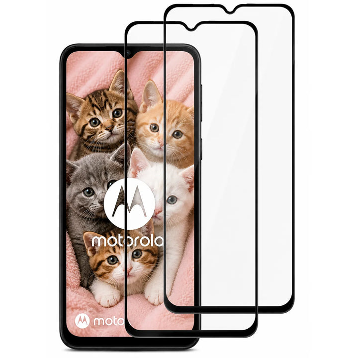 Motorola Moto E7 Screenprotector Glas Gehard 9H Full Cover – 2-Pack-Ilumina Benelux