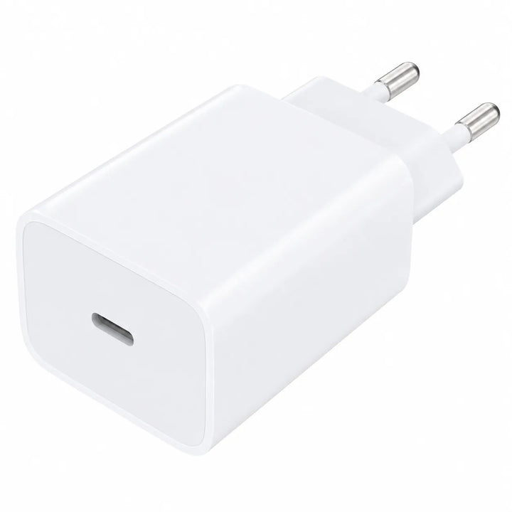 USB-C Adapter 20W - Snellader USB-C - PD Fast Charger - Universele USB-C Oplader - USB-C Lader voor iPhone & Samsung - Wit-Ilumina Benelux