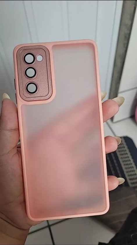 Doorschijnend Silcone hoesje Geschikt voor: Samsung Galaxy A14 - Back Cover - Roze