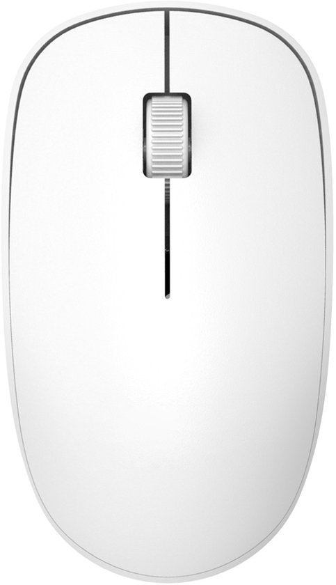 Draadloze optische muis voor Laptop en Computer - Rechts en Linkshandig - 2.4GHz - Wit