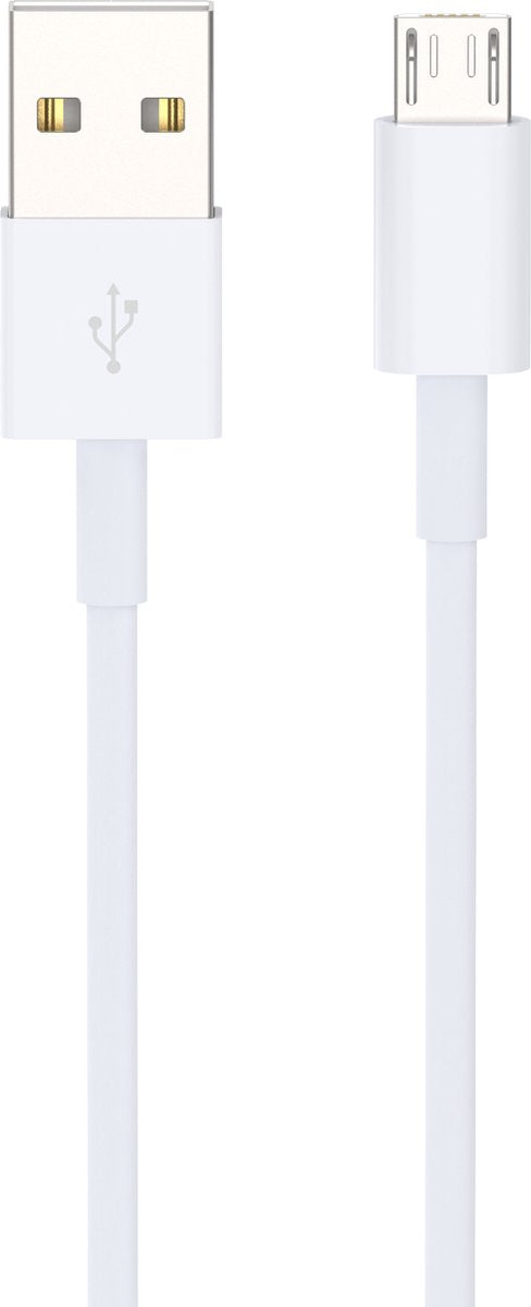 Micro USB Oplaadkabel – Geschikt voor Nokia, Samsung, Sony, LG, HTC, Kindle – Data & Opladen – 1 Meter – Wit-USB-Kabels-Ilumina Benelux
