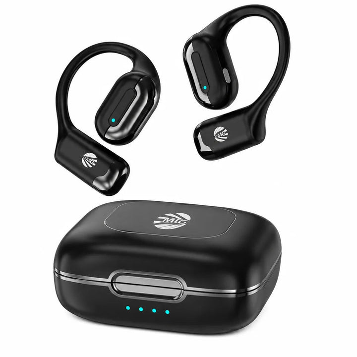 OWS Draadloze Bluetooth Oordopjes – Open Ear – Hi-Res Audio – Oplaadcase – Zwart-Ilumina Benelux