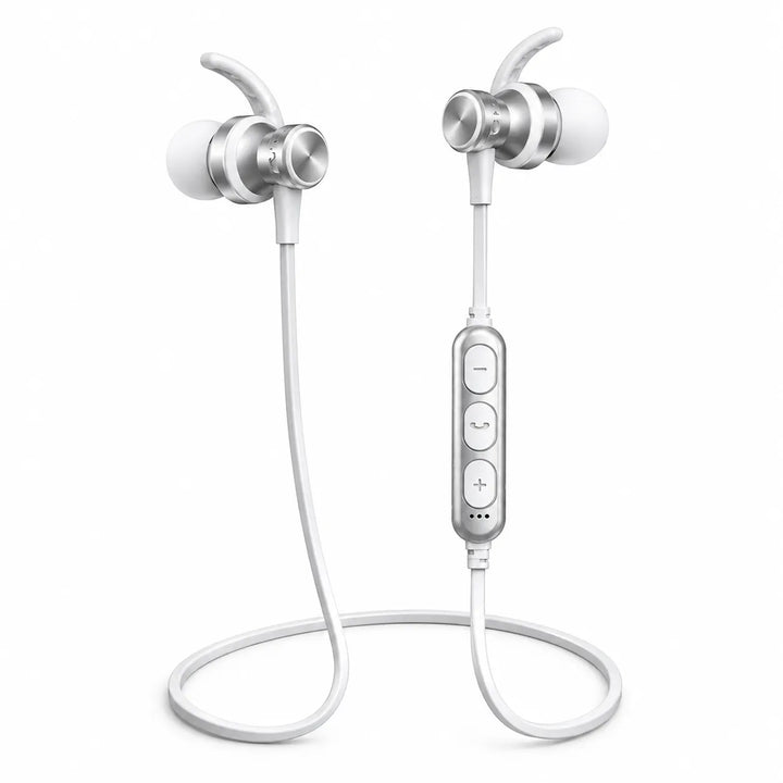 Mingge MS-T4 Draadloze Bluetooth Oordopjes – Sport Bluetooth Headset – Zilver-Ilumina Benelux