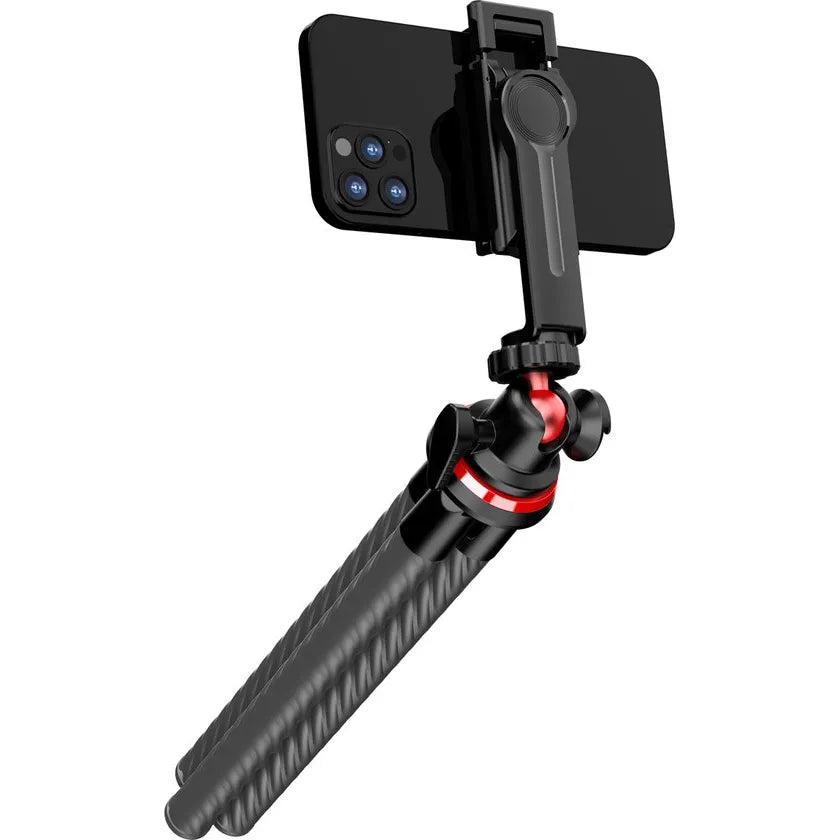 Octopus Flex Statief CO2 – 2-in-1 Smartphone & Camera Houder – Flexibel Camerastatief – Zwart-Ilumina Benelux